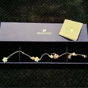 Swarovski Women's Floral Bracelet - Silver